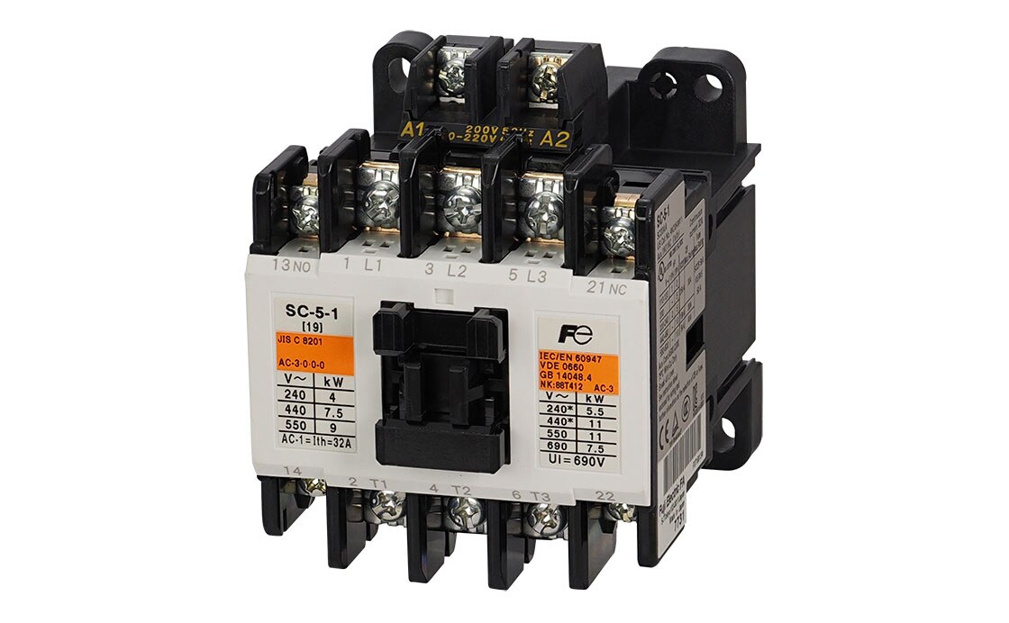 Contactor Fuji SC-5-1 220V 22A 11kW 1NO+1NC Contactor Fuji SC-5-1 220V 22A 11kW 1NO+1NC