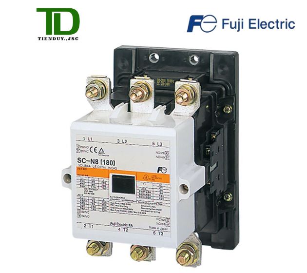 Contactor Fuji SC-N8 110V 180A 90kW 2NO+2NC Contactor Fuji SC-N8 110V 180A 90kW 2NO+2NC