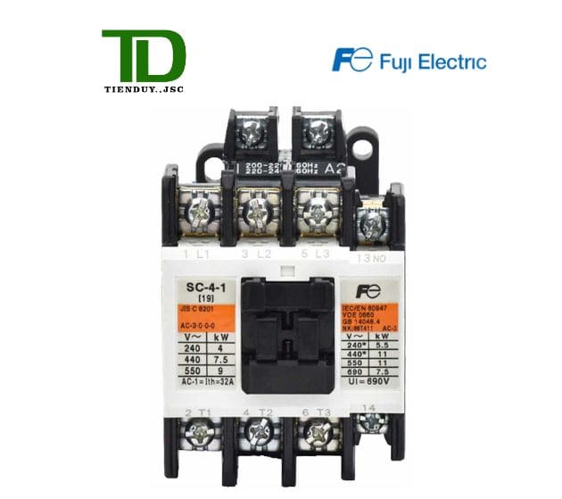 Contactor Fuji SC-4-1 110V 22A 11kW NO 1 Contactor Fuji SC-4-1 110V 22A 11kW NO