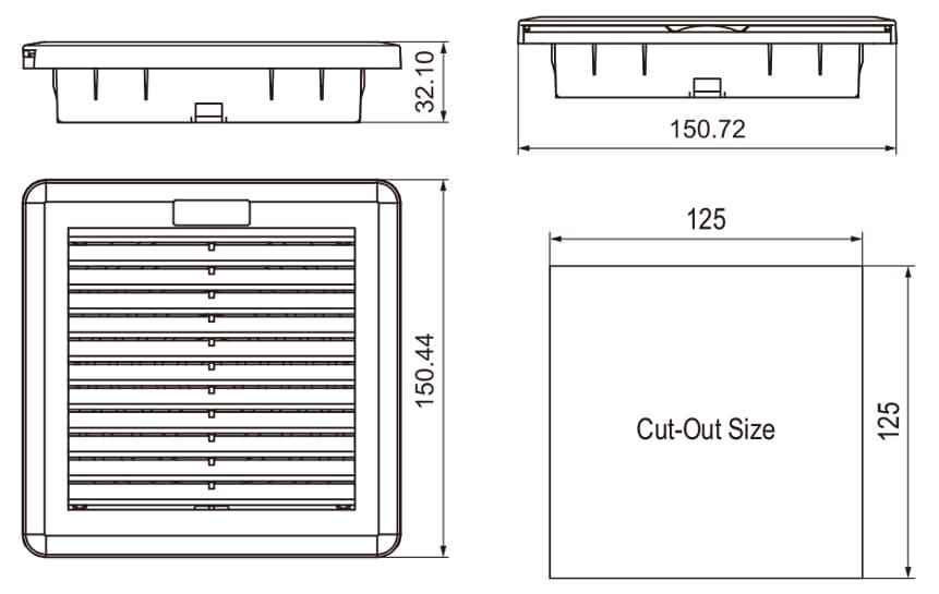 Kích thước NTL-SF150-S