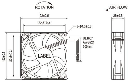 kích thước DC9225