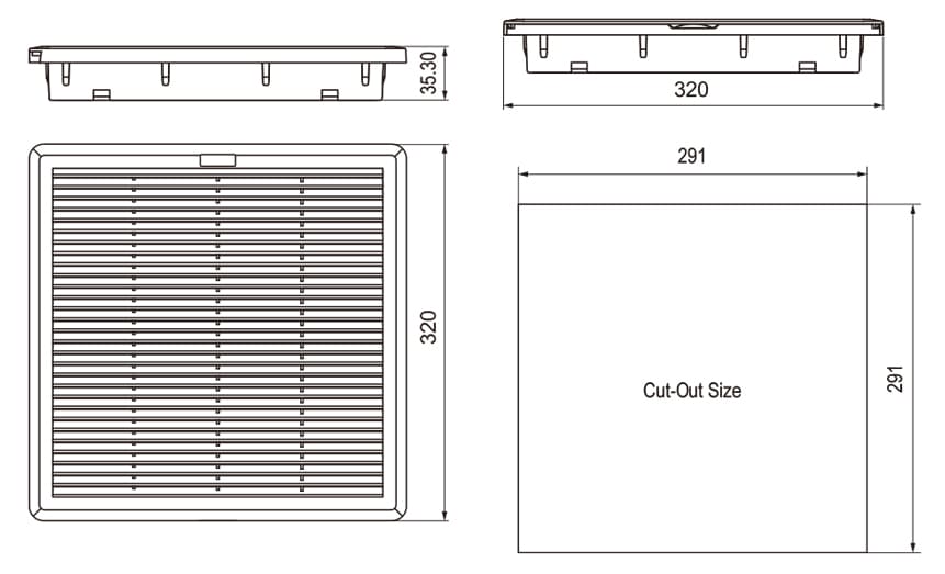 kích thước NTL-SFF322E