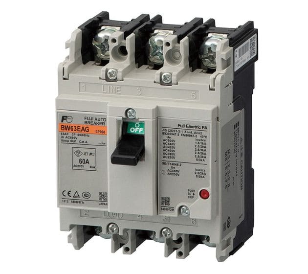 bw63eag-3p060-MCCB-FUJI BW63EAG-3P060 60A 2.5kA MCCB Fuji Aptomat