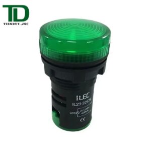 Đèn báo pha ILEC IL23-22CS-G Ø22 màu xanh lá nắp vòm