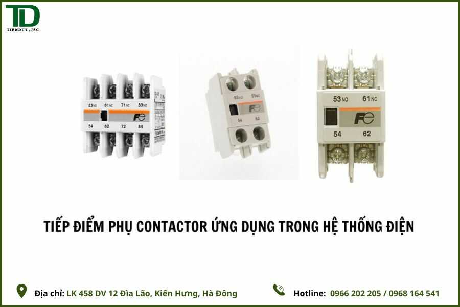 Khởi động từ FUJI chính hãng bền bỉ cho hệ thống điện công nghiệp 3 Tiếp điểm khởi động từ FUJI