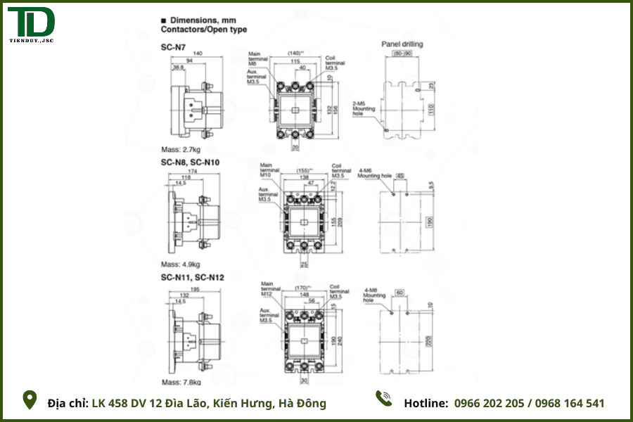 Cấu tạo khởi động từ Fuji và nguyên lý hoạt động chi tiết 6 sơ đồ cấu tạo khởi động từ 4