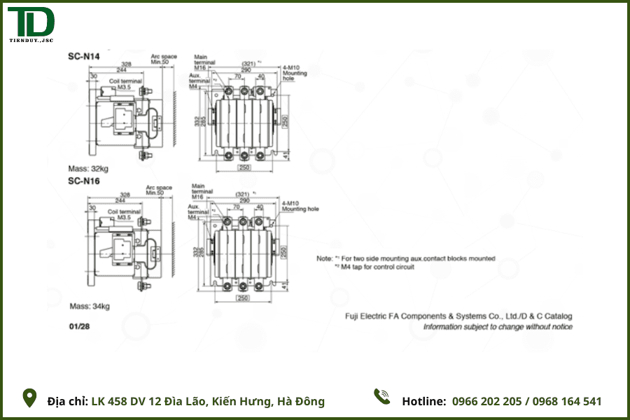 Cấu tạo khởi động từ Fuji và nguyên lý hoạt động chi tiết 7 sơ đồ cấu tạo khởi động từ 5