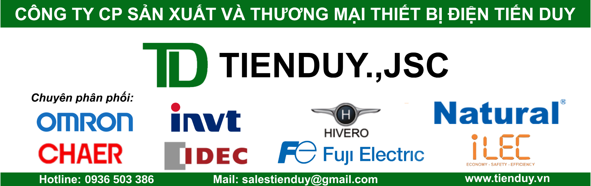 banner nhan hang cong ty thiet bi dien tien duy