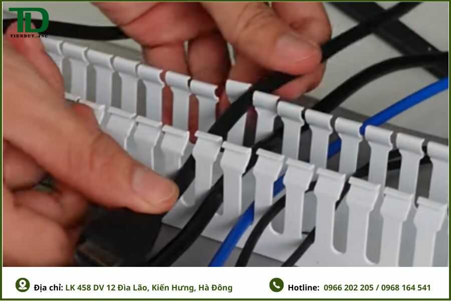 Hướng dẫn lắp đặt máng nhựa tủ điện (Đi Dây Điện Vào Máng)