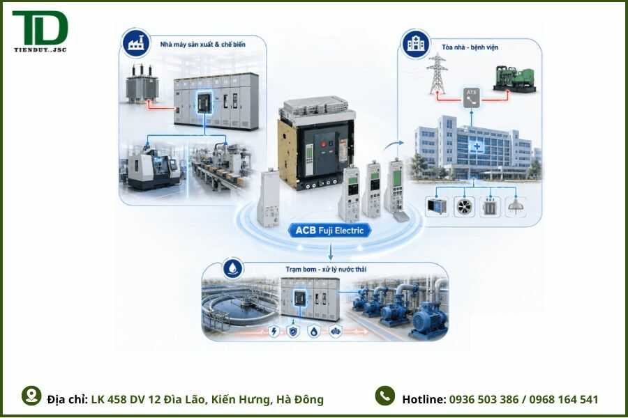 Ứng dụng của ACB Fuji Electric trong thực tế