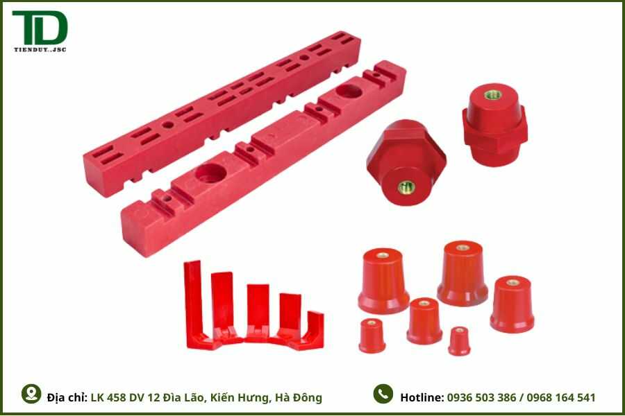 Gối đỡ thanh cái nhiều pha dùng trong tủ điện